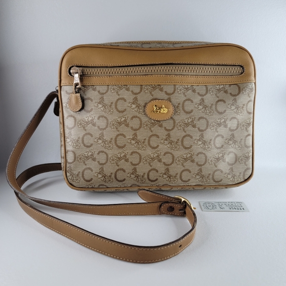 CELINE Vintage Leather Crossbody Bag - Picture 1 of 11